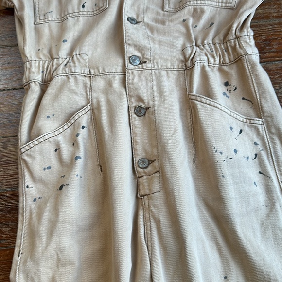 Free People Marci Denim Jumosuit/Coverall - Picture 4 of 8